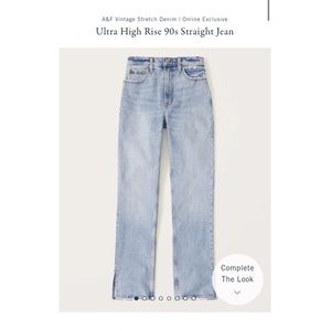 A&F The ‘90s Straight Ultra High Rise